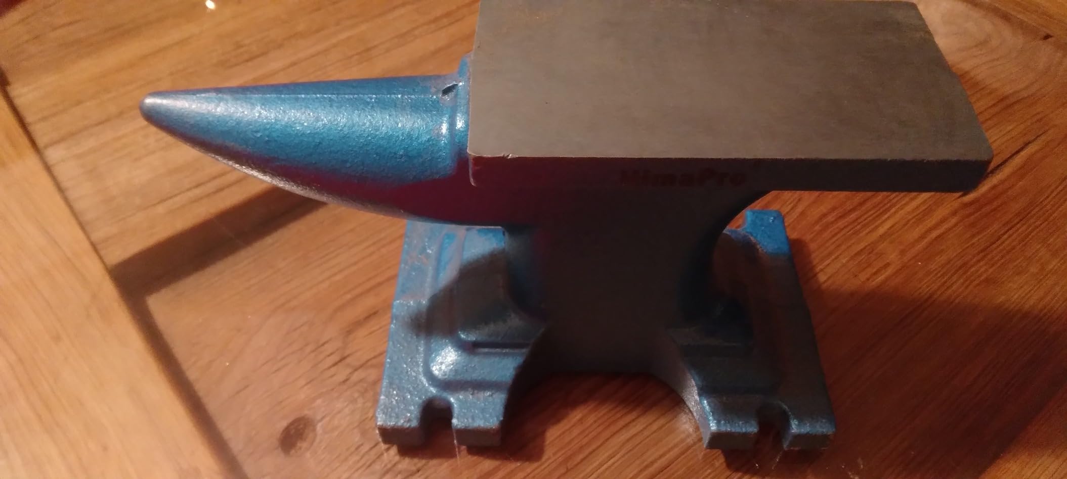 HimaPro Single Horn Anvil for Blacksmith Blue - Cast Iron Anvil- A Wonderful Tool for Blacksmithing and Metal Stamping (55 LBS) customer photo 2