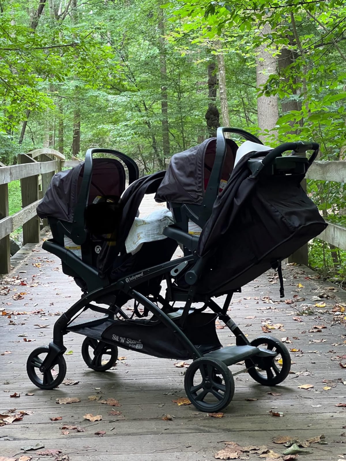 Baby Trend Sit N' Stand 2.0 DLX Foldable Double Stroller, Modern Khaki customer photo 1