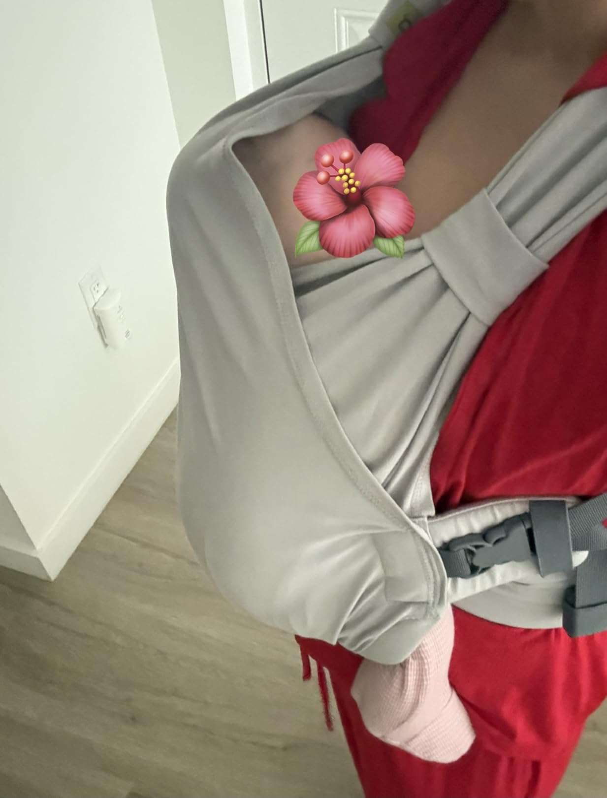 Boba Bliss Pre-Wrapped Baby Wrap Carrier, Newborn Sling, Sea Mist customer photo 1