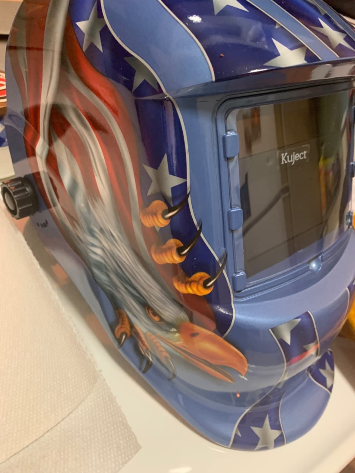 Welding Helmet True Color Auto Darkening Hood with Adjustable Shade Range 4/9-13 for TIG MIG ARC Welder Mask customer photo 1