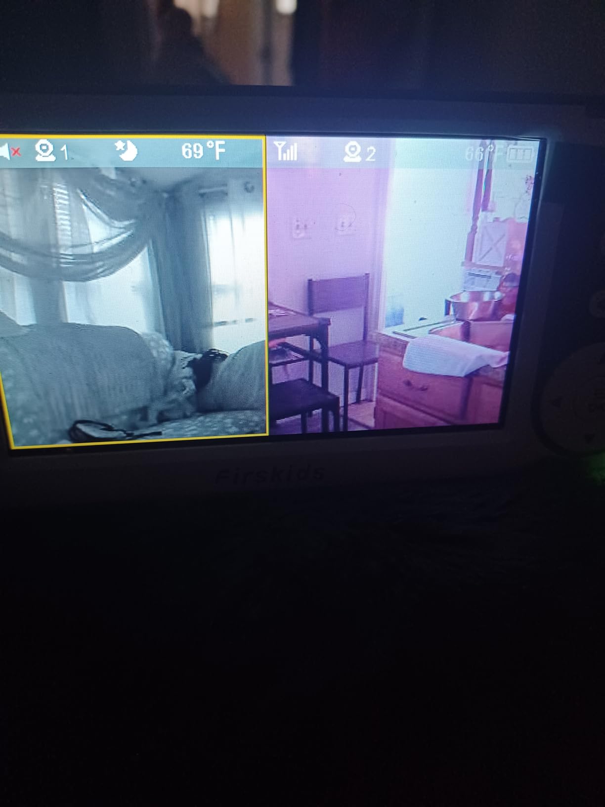 Baby Monitor - 1000ft Long Range Baby Monitor with Camera and Audio No WiFi, Built in 3500mAh Battery,Auto Night Vision, Temperature, 2-Way Talk, 8 Lullabies, 4.3'' Screen customer photo 1