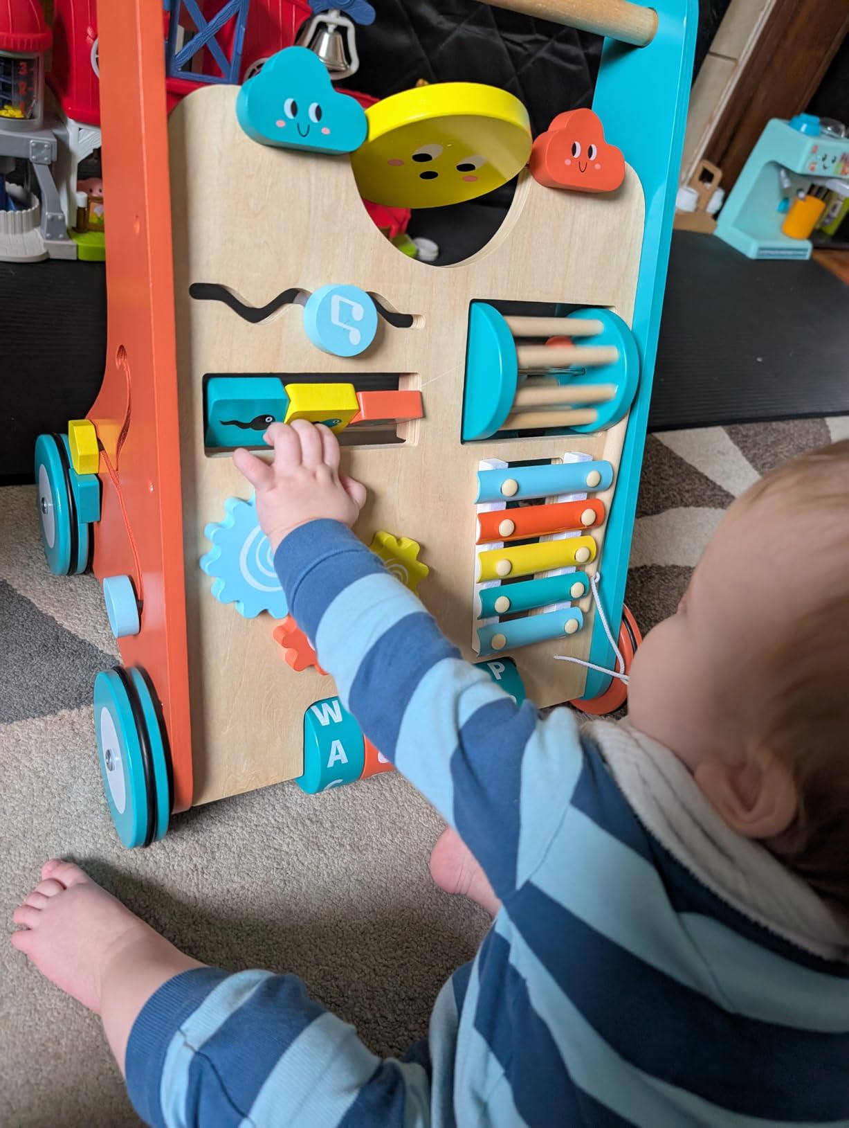 Bautia Wooden Baby Walker, Montessori Push Walker for Babies 10-12 Months customer photo 1