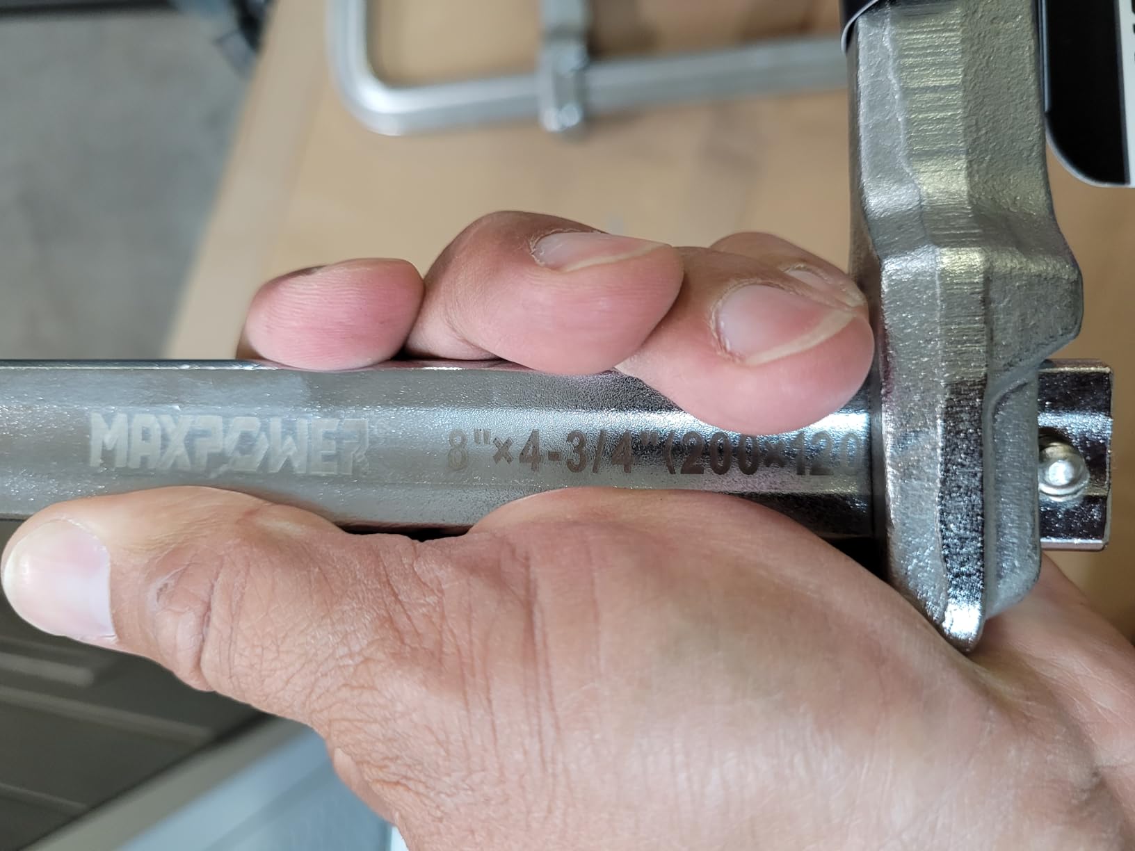 MAXPOWER 8-inch F Clamp, 4-3/4