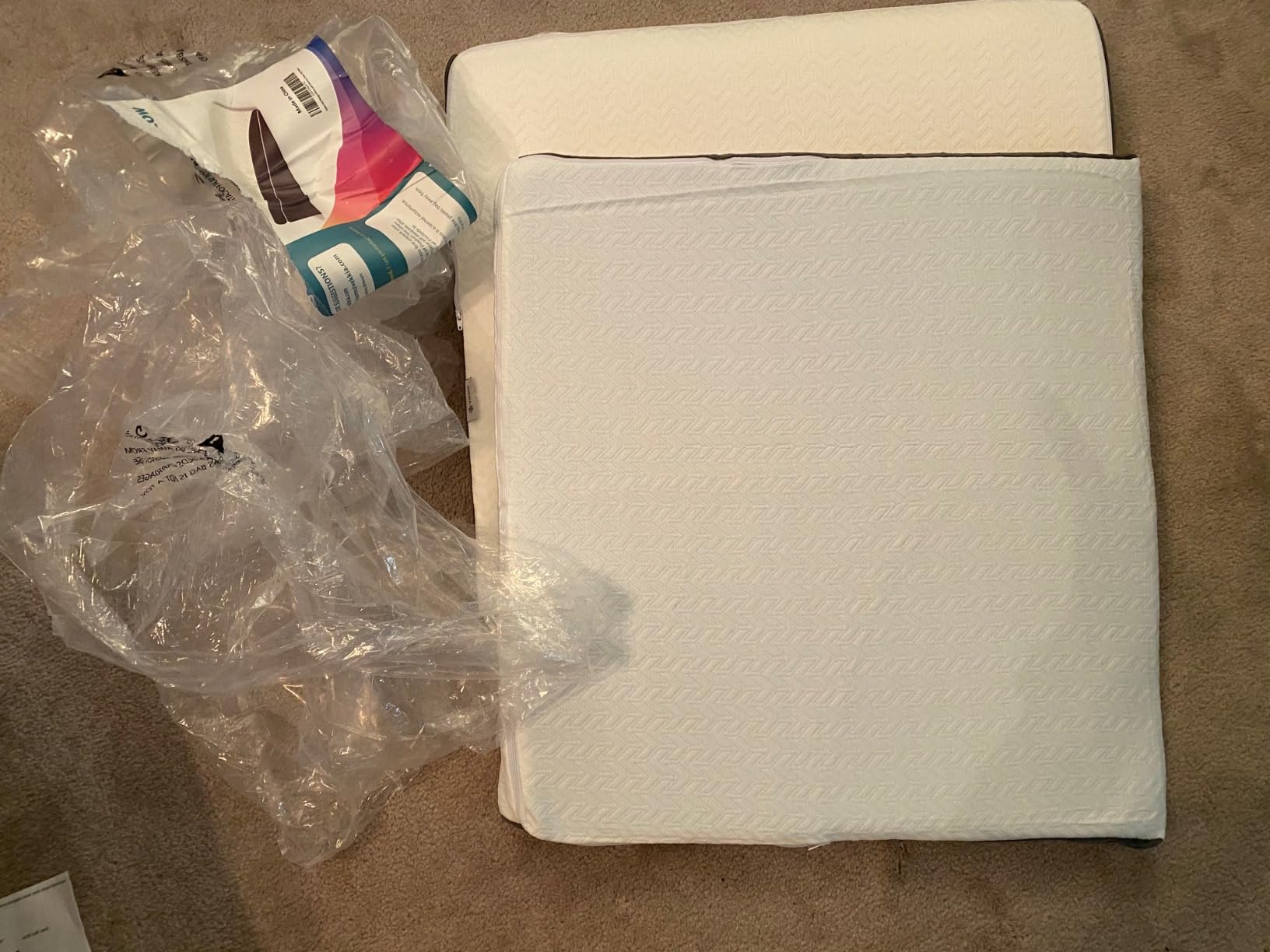 Vekkia Wedge Pillow for Sleep Apnea&Back Pain,Memory Foam Pillow Wedge,2PCS customer photo 2