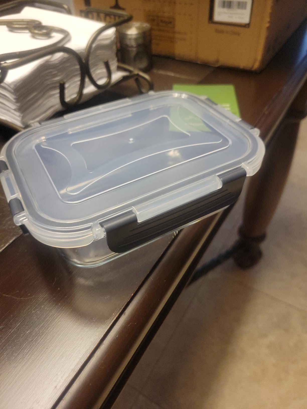 Skroam 10 Pack Glass Meal Prep Containers, 22 OZ Glass Airtight Food Storage Containers with Lids, Pantry Kitchen Storage Containers for Lunch, Food Storage, Meal Prep, Lunch Bento Boxes customer photo 1