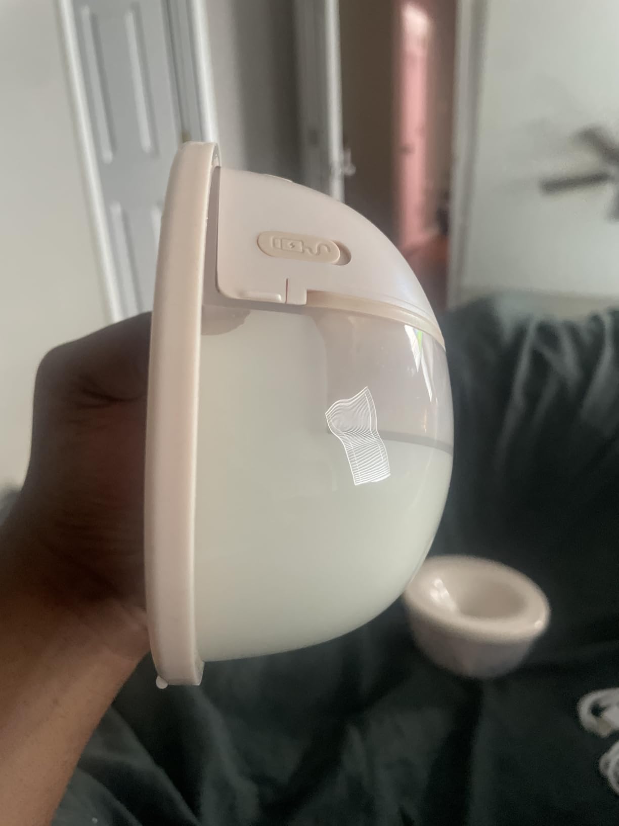 Paruu Hands Free Breast Pump P16, Wearable Breast Pump Electirc Portable with 4 Modes & 12 Levels, Max 309mmHg Strong Suction 19/21/24mm Flange Inserts Wearable Breastfeeding Pump, 2 Pack（Nude customer photo 2