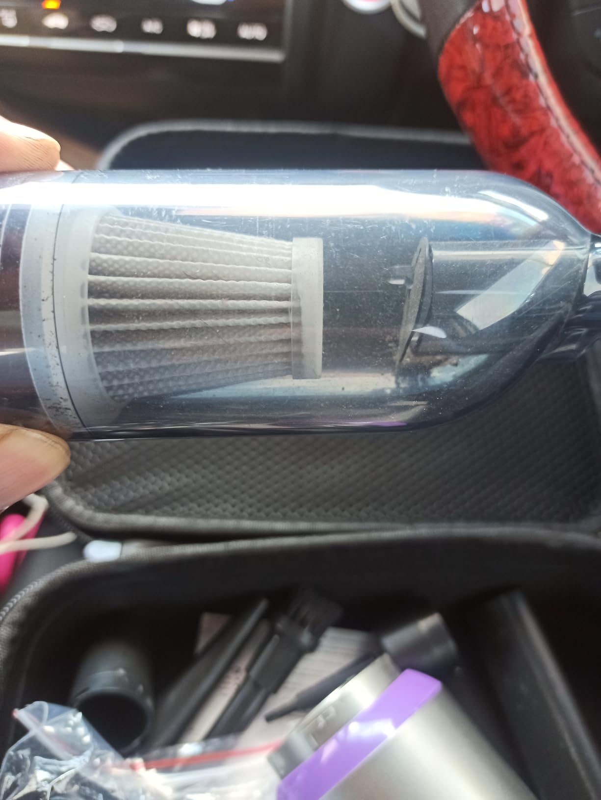 Vacuum/Air Duster Super Power Mini Car Vacuum Cleaner 4-in-1 air Blower Gun customer photo 2