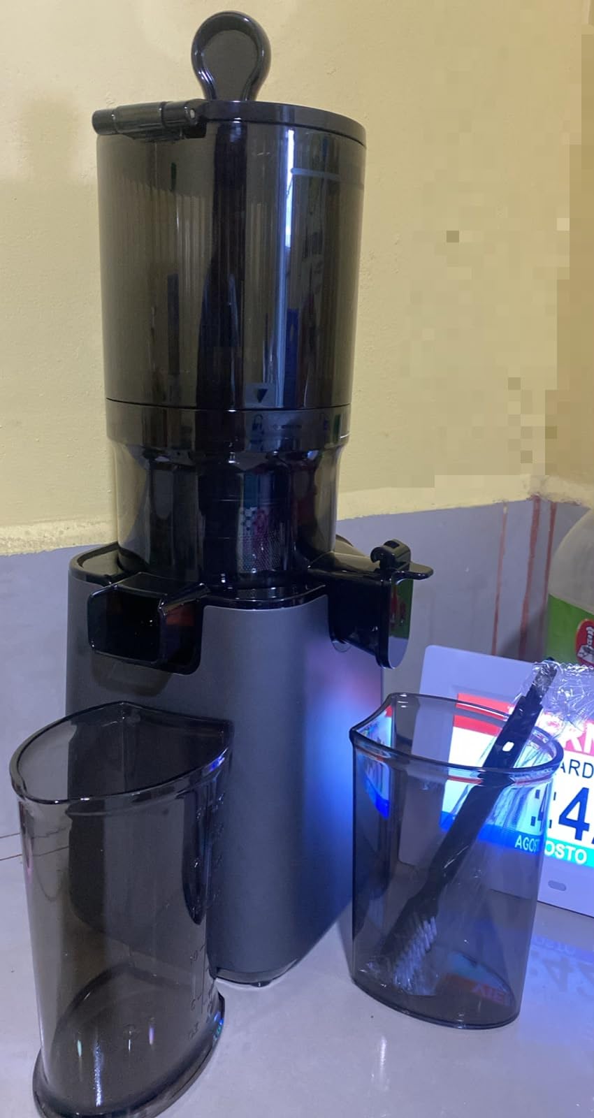 YPONE Juicer Machines 2-in-1 Cold Press Juicer Easy to Clean Titanium gray customer photo 1