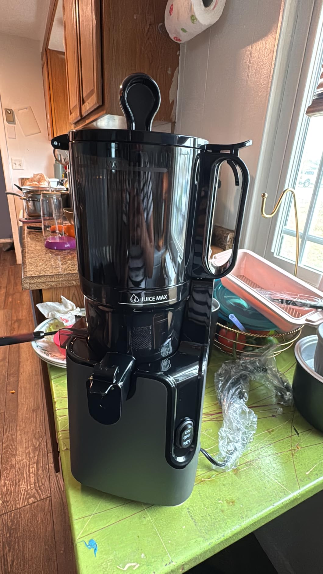 YPONE Juicer Machines 2-in-1 Cold Press Juicer Easy to Clean Titanium gray customer photo 2