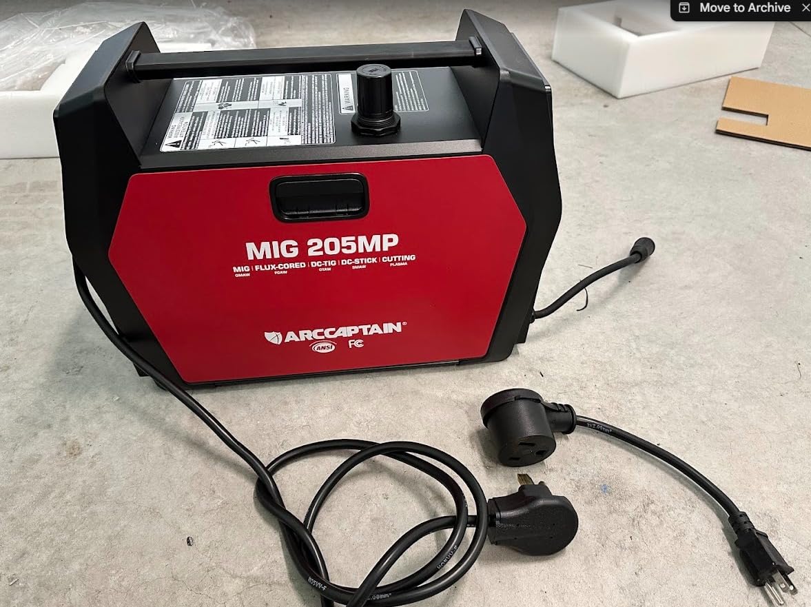 ARCCAPTAIN MIG205MP MIG Welder with Plasma Cutter, 9 IN 1 Welding Machine customer photo 1