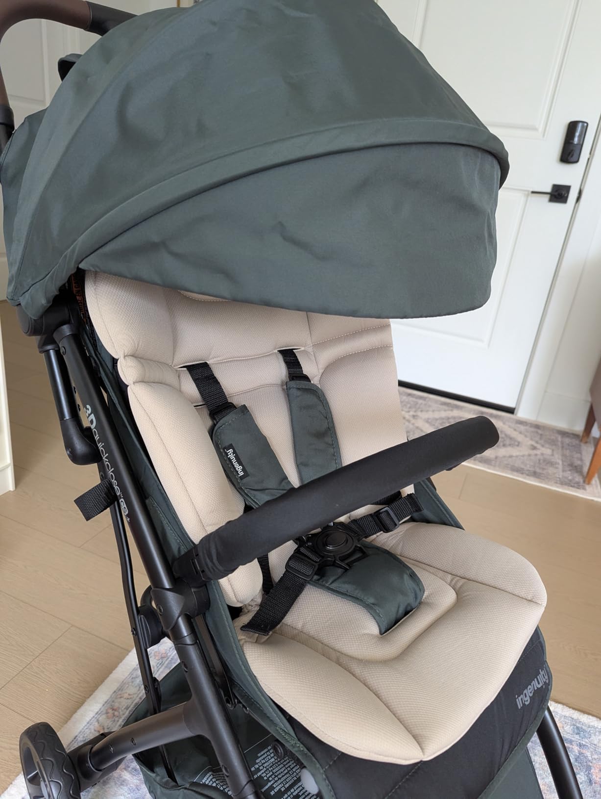 Ingenuity 3Dquickclose CS+ Compact Fold Stroller – Lightweight Stroller with Oversized Canopy, Extra-Large Storage and Compact Fold, Deep Ocean customer photo 2