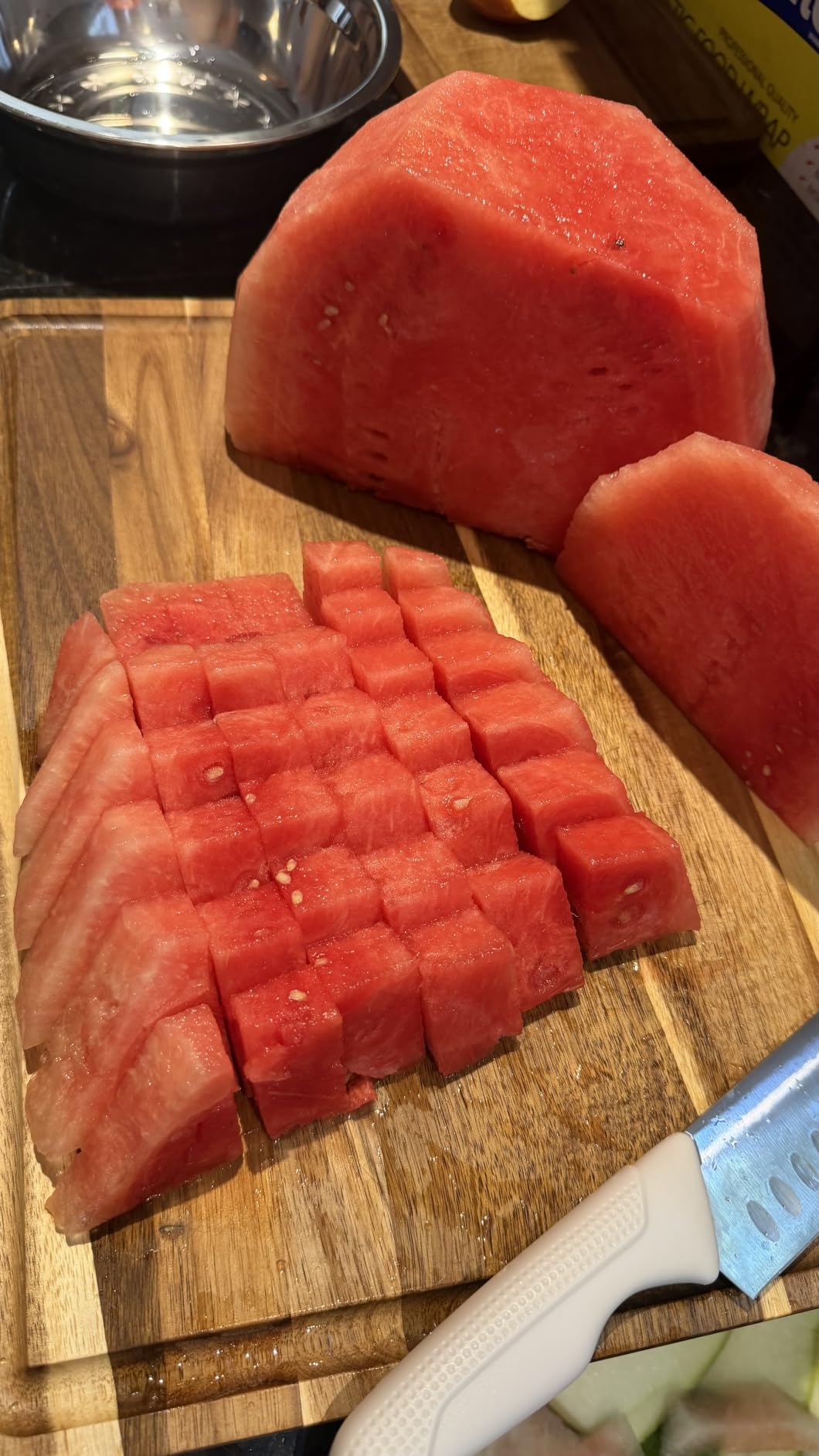 AZRHOM Acacia End Grain Wood Cutting Board 24x18x2 In Thick Butcher Block customer photo 1