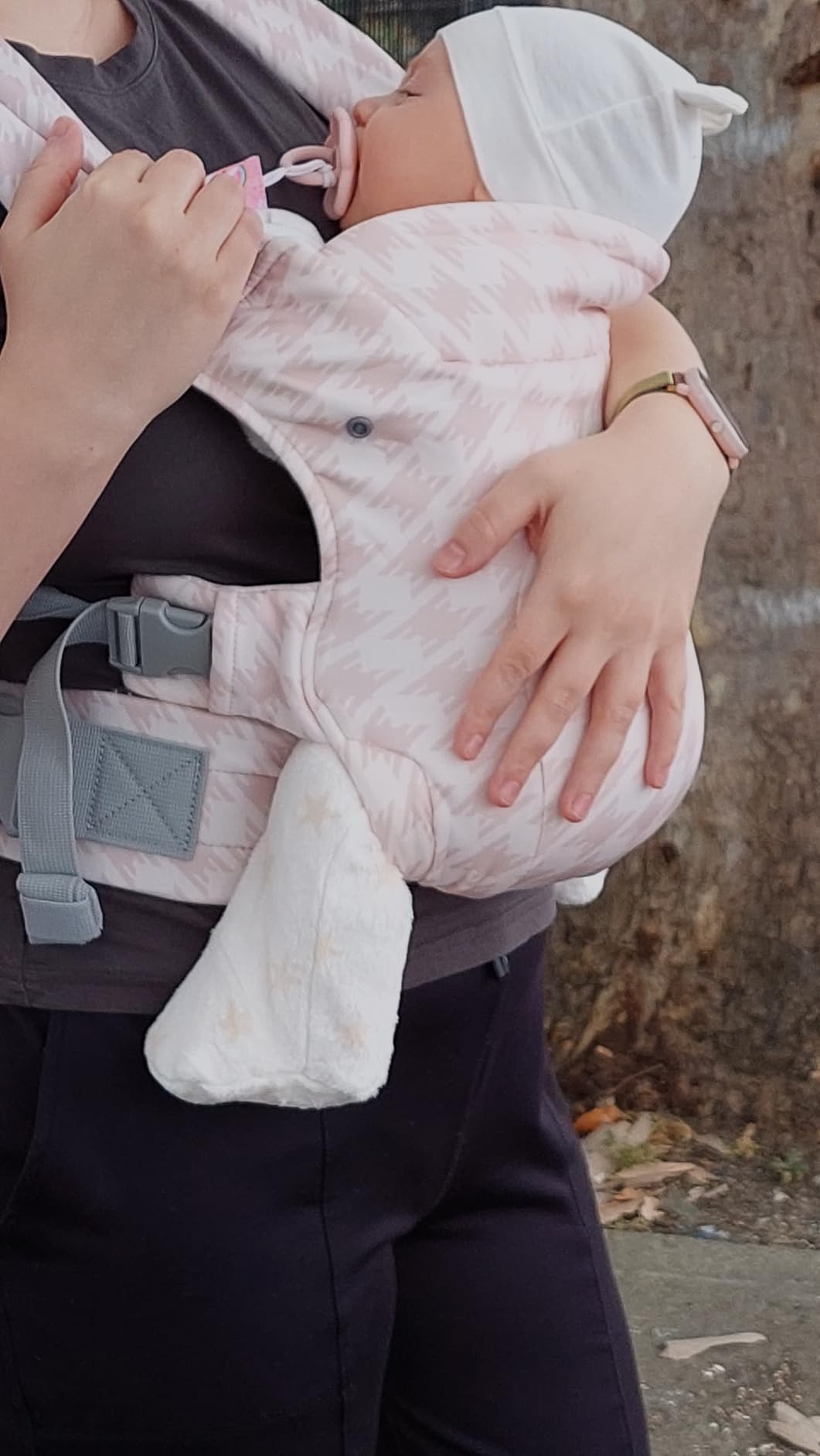 GROWNSY Newborn Carrier, Ergonomic, Cozy Baby Carrier, Cream customer photo 1