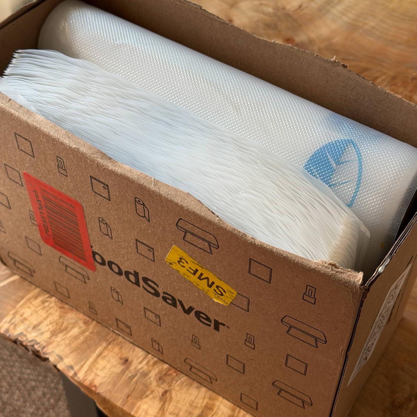 FoodSaver Quart Pre-Cut Vacuum Seal Bags, Easy Use Vacuum Storage Bags, Align to Seal and Tear to Open Vacuum Sealer Storage Bags, 43 Pack customer photo 1