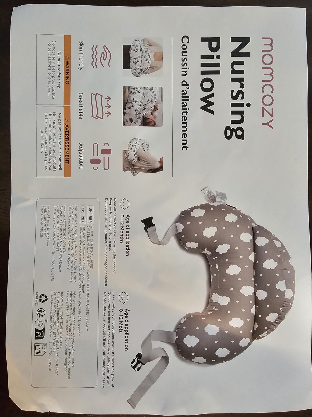 Momcozy Original Nursing Pillow for Breastfeeding - Innovative Safety Guard customer photo 2