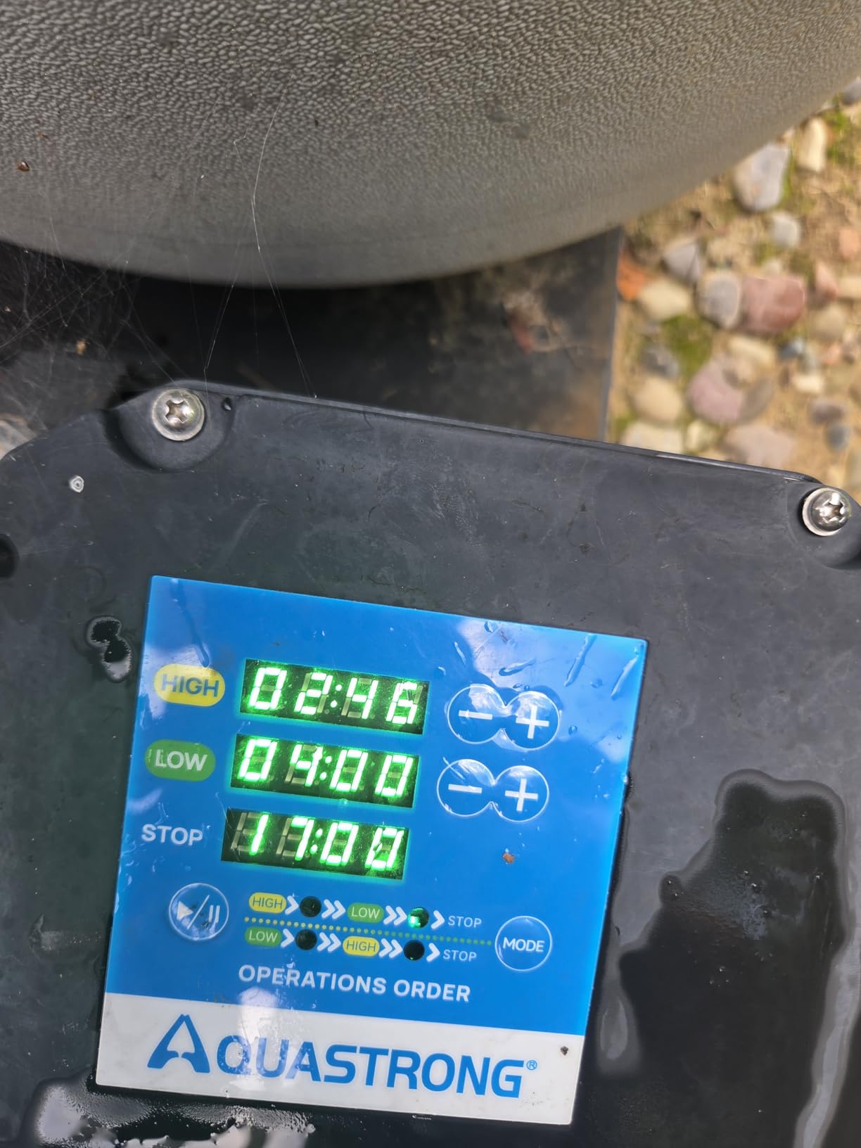 Aquastrong 1.5HP In/Above Ground Pool Pump, Dual Speed with Timer, 115V, 4795GPH, High Flow Self Primming Swimming Pool Pump,Black customer photo 2