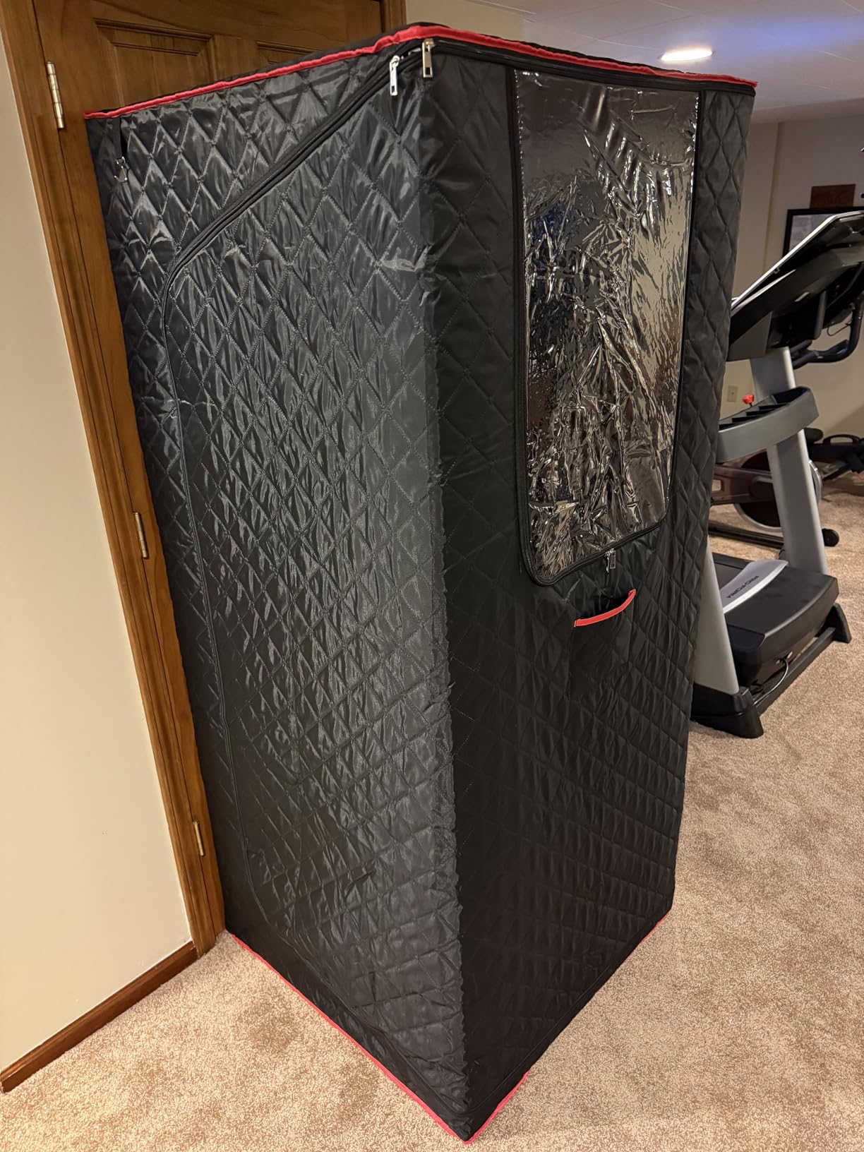 Manastin Upgraded Portable Steam Sauna for Home,Jet Black customer photo 1