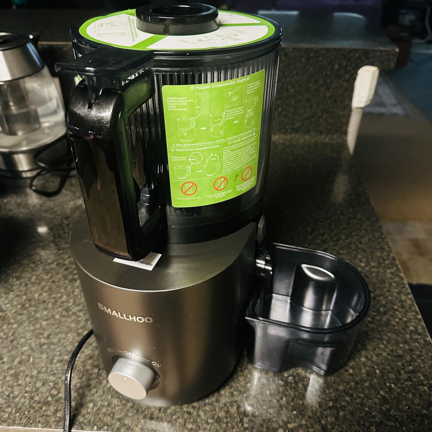 3-in-1 Juicer Machines, Cold Press Juicer 7“ Large Chute & 120oz – for Whole Vegetables & Fruits, High Juice Yield | Nut Milk | Natural Sorbet, Sliver customer photo 2