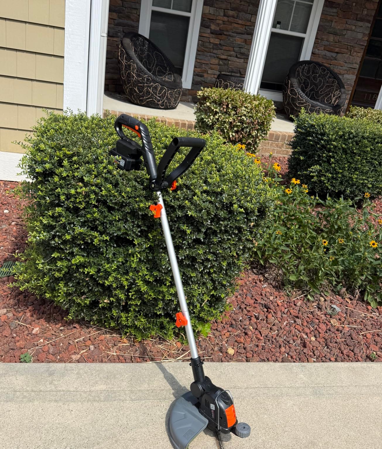 Electric Weed Wacker Eater Cordless Battery Powered String Trimmer Whacker customer photo 2
