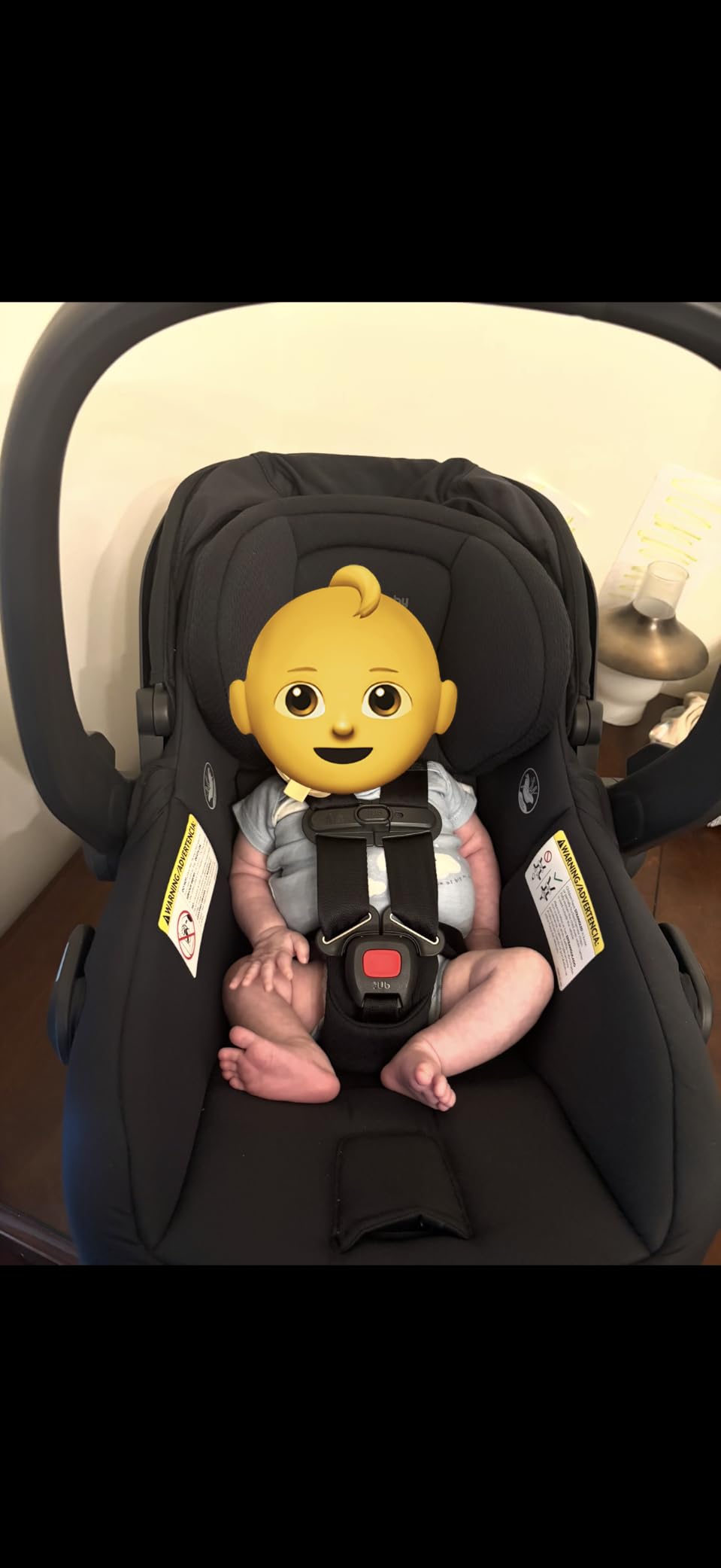 UPPAbaby Mesa V3 Infant Car Seat with Base, Insert & SmartSecure - James customer photo 2