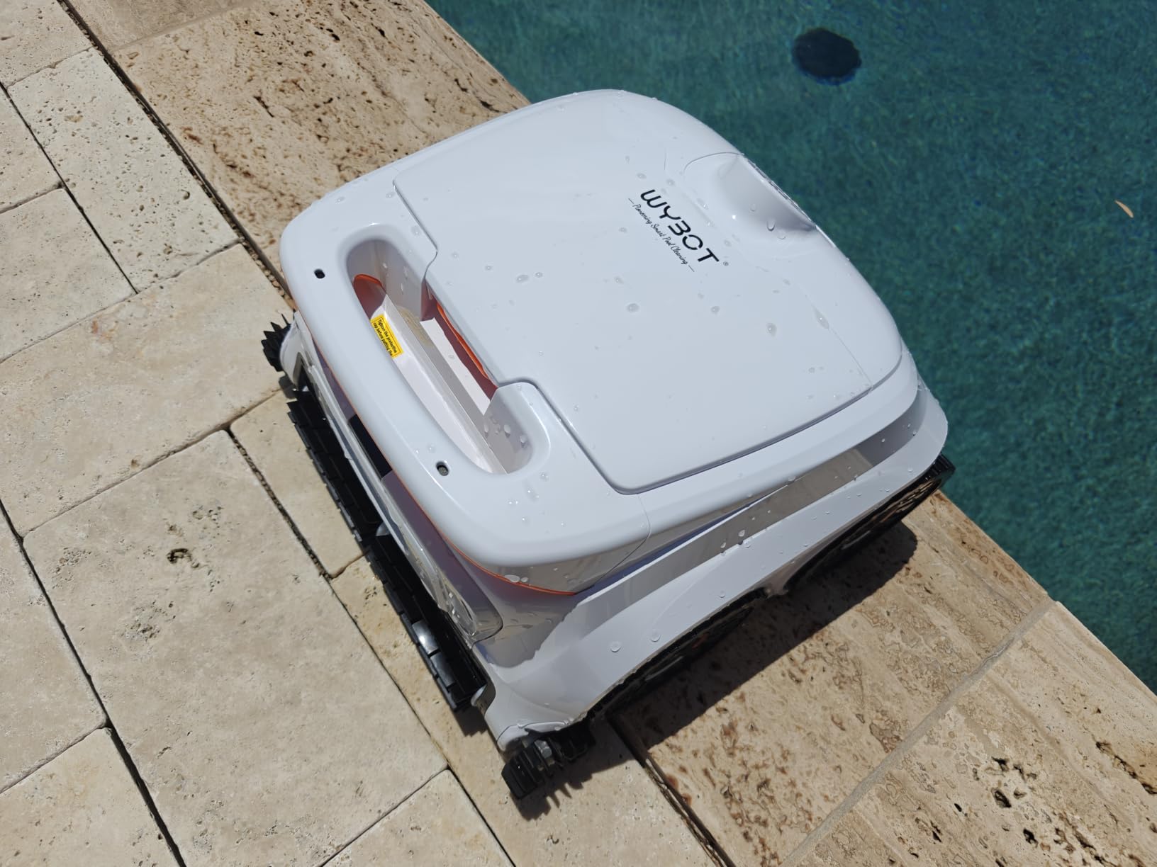 WYBOT B1C Robot Pool Vacuum for Inground Pools, Cordless Robotic Pool Cleaner with Quad-Roller Brushes, Edge Cleaning, Wall & Floor Coverage, High Obstacle Crossing, Smart Navigation, Black Green customer photo 2