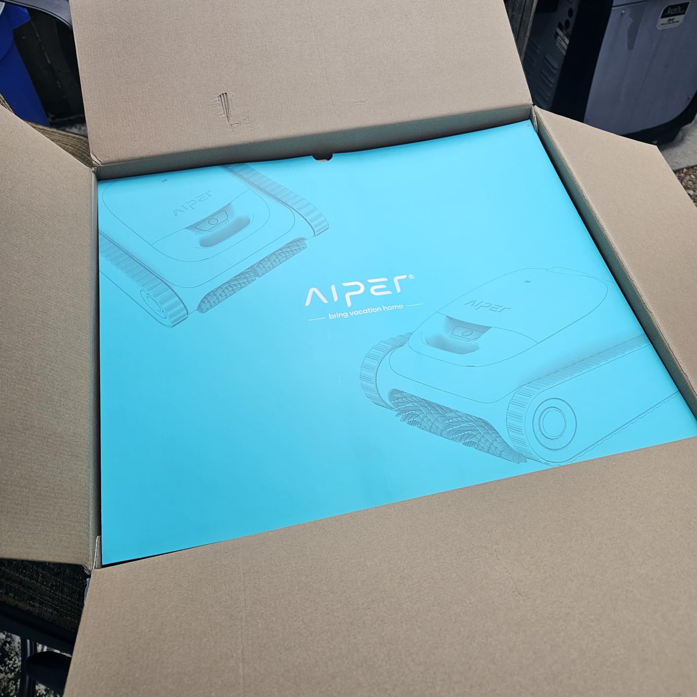 Aiper Scuba S1 2026 Robotic Pool Cleaner,Floor/Wall/Waterline/Shallow Area Cleaning, Double Filtration, Adaptive Navigation, High-Precision Sensors, App Support-Teal customer photo 1
