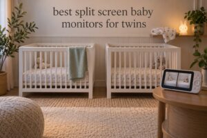 best split screen baby monitors for twins