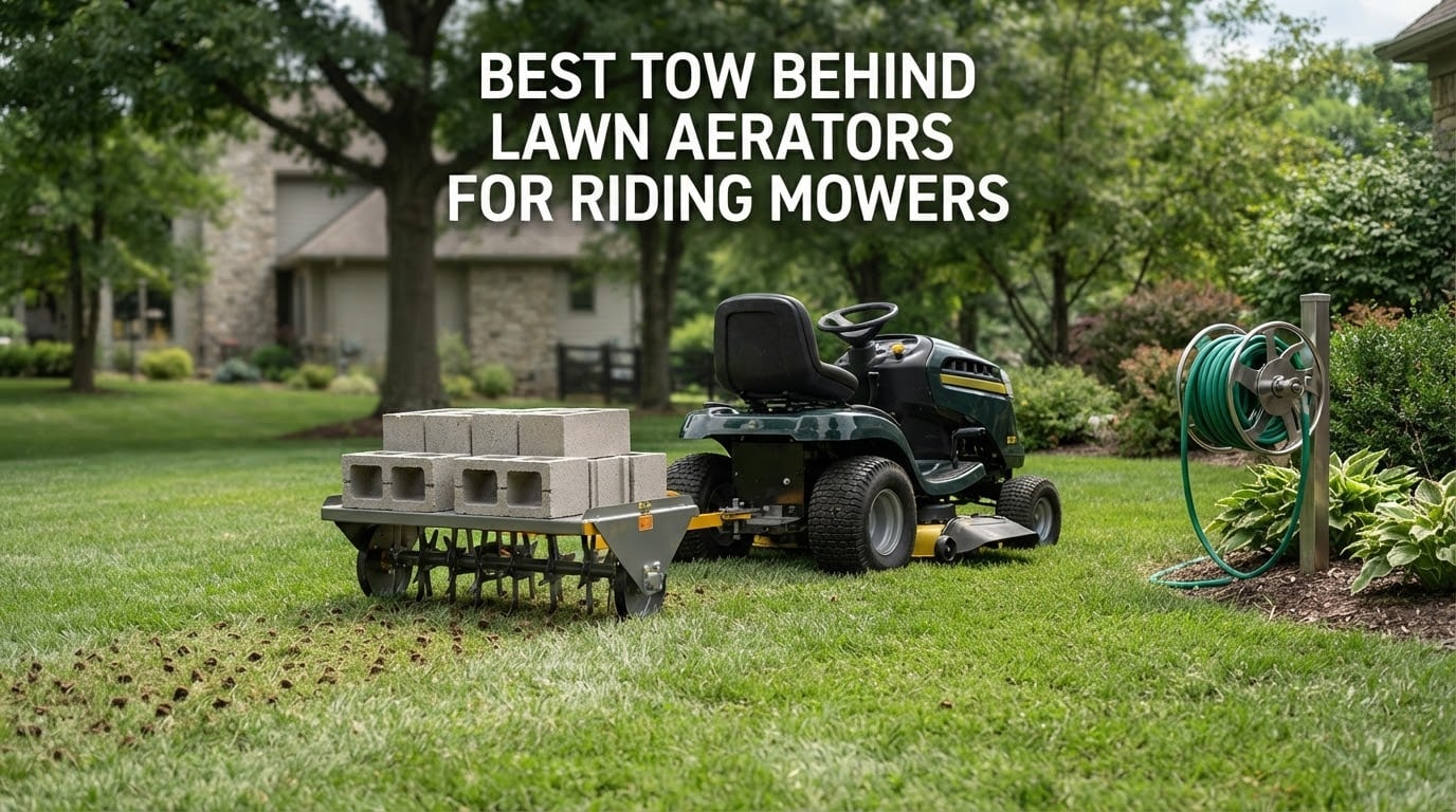 best tow behind lawn aerators for riding mowers