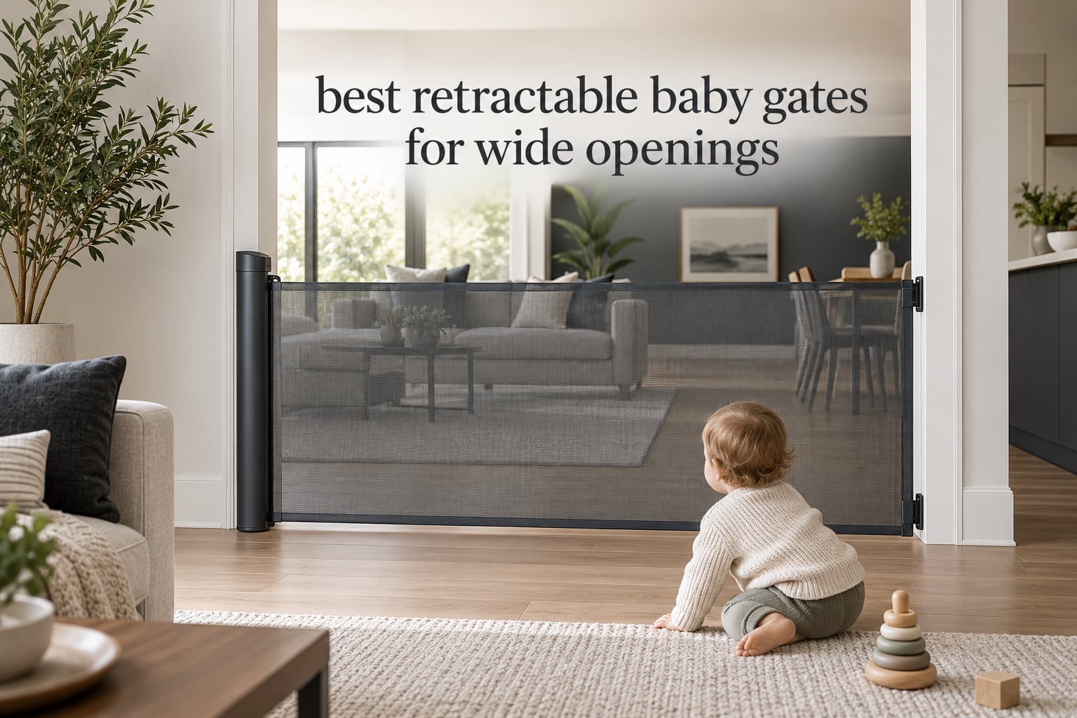 best retractable baby gates for wide openings