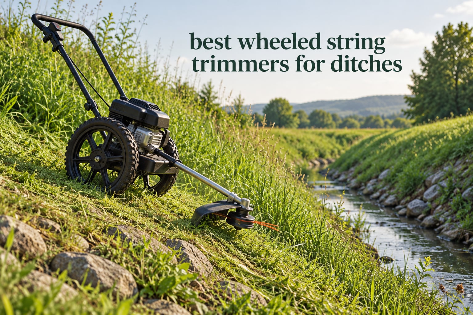 best wheeled string trimmers for ditches