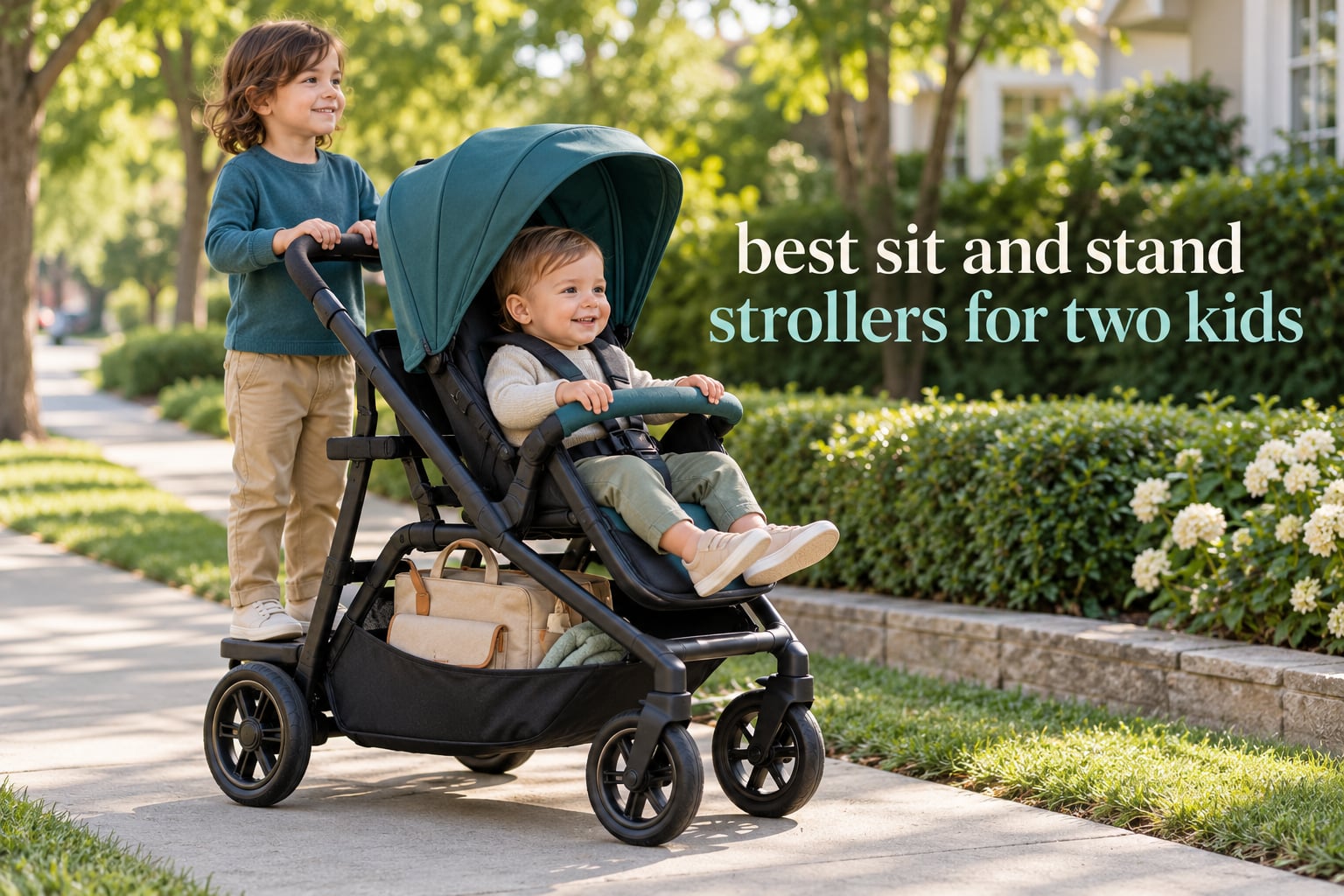 best sit and stand strollers for two kids