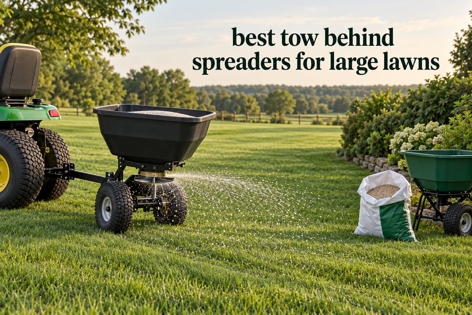best tow behind spreaders for large lawns