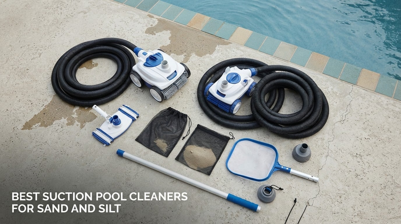 best suction pool cleaners for sand and silt