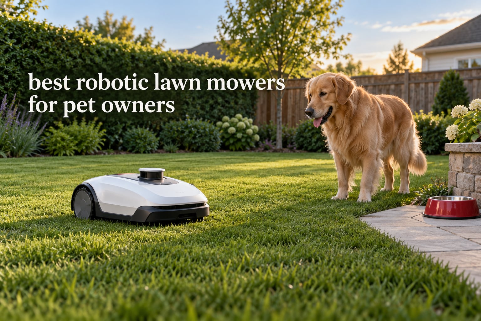 best robotic lawn mowers for pet owners
